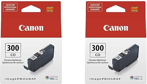 Canon Tinta PFI-300 Lucia PRO, optimizador de croma, compatible con impresora imagePROGRAF PRO-300, estándar (4201C002) (paquete de 2)