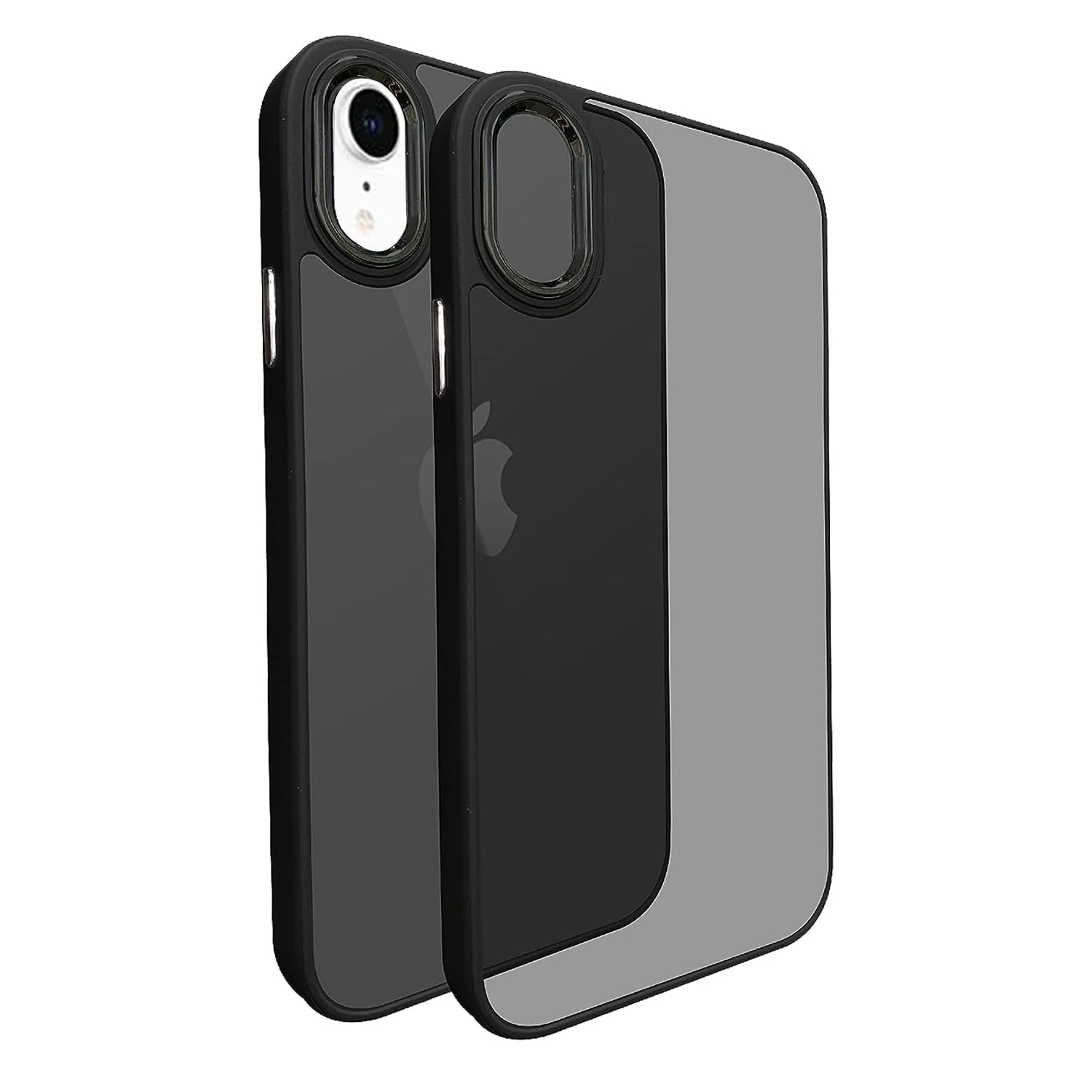 A rtistque Frosted Translucent Back Cover Case for iPhone XR | Electroplated Chrome Ring | Raised Camera Edges for Protection | Smooth Sides TPU - Black (B0BV2934J4) Amazon Price History, Amazon Price Tracker