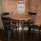 Zoom IMG-2 husienzn targa in metallo retr Zoom IMG-2 husienzn targa in metallo retr