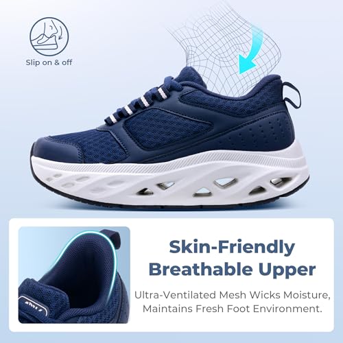 Image of Womens Plantar Fasciitis Orthotic Walking Sneakers with Arch Support