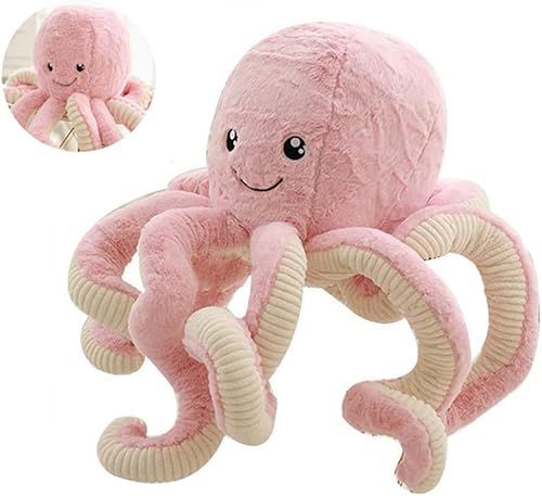 JOSON Lindos juguetes de peluche de pulpo, pulpo suave, animales de peluche para niñas y niños adultos (16 pulgadas, rosa)