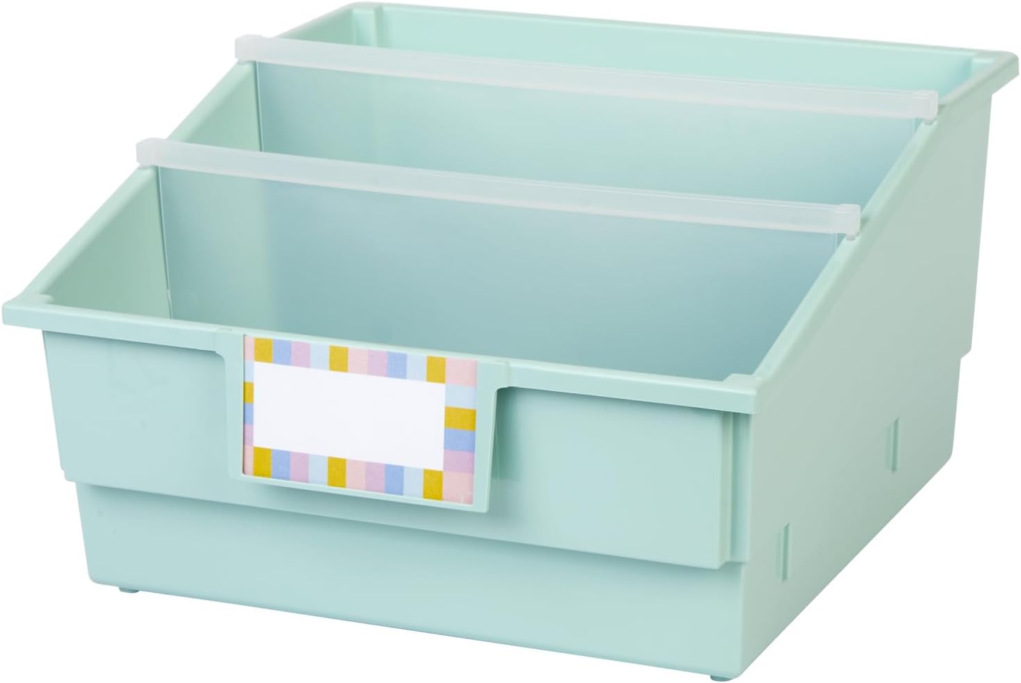 Really Good Stuff Picture Book Classroom Library Bins with Dividers - 6 Pack - Boho