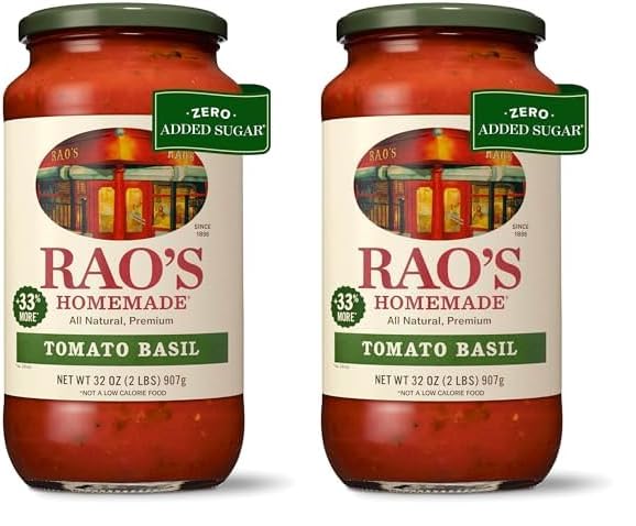 Rao's Homemade Tomato Basil Sauce, 2 lb, 32 Oz (Pack of 2)