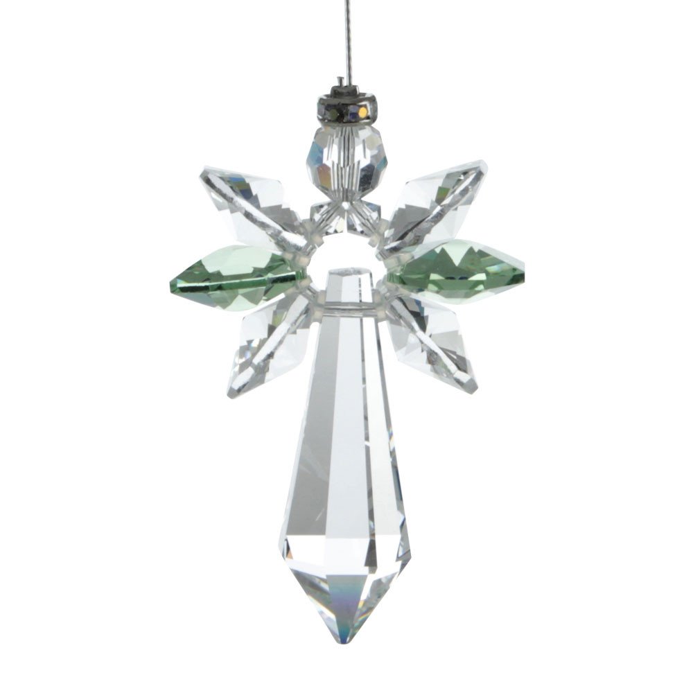 Crystals Peridot Lucky Crystal Angel, Crystal, 19,4 X 3,5 X 1 Cm