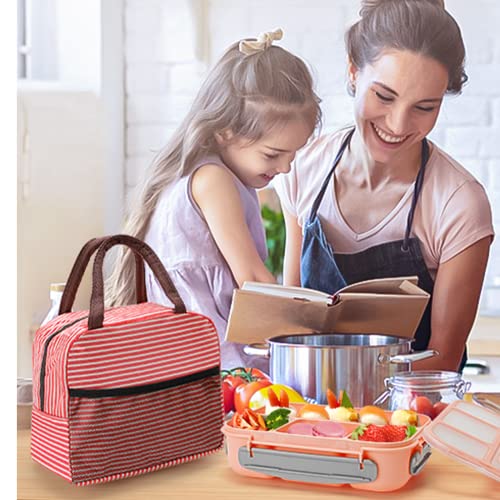 27 Pcs Bento Box Lunch Box Kit, 1300Ml Large 4-Compartment Lunch Container W/ Utensils Lunch Bag Accessories, Durable Leakproof Microwave Dishwasher Freezer Safe Meal Prep Container For Kids Adults #TOP5