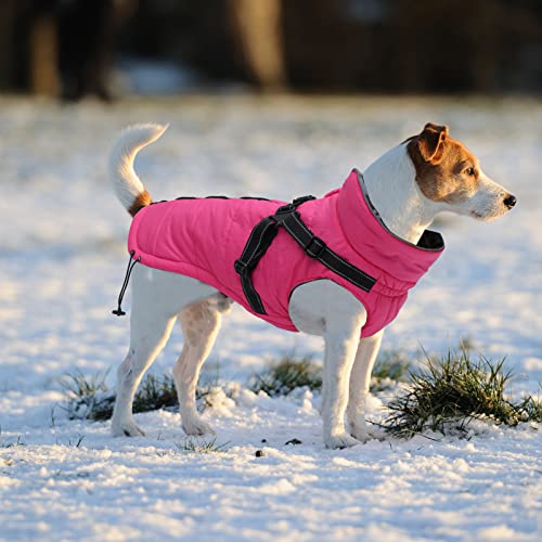 Warm Pet Dog Coats and Jackets,Waterproof Reflective Pet Dog Harness Vest Winter Puppy Clothes with Chest Strap - Image 2