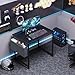 OLIXIS Computer Desk 31 Inch Home Office Desks for Small Spaces, Gaming Writing Study Work Table with Storage Bag for Bedroom, Black