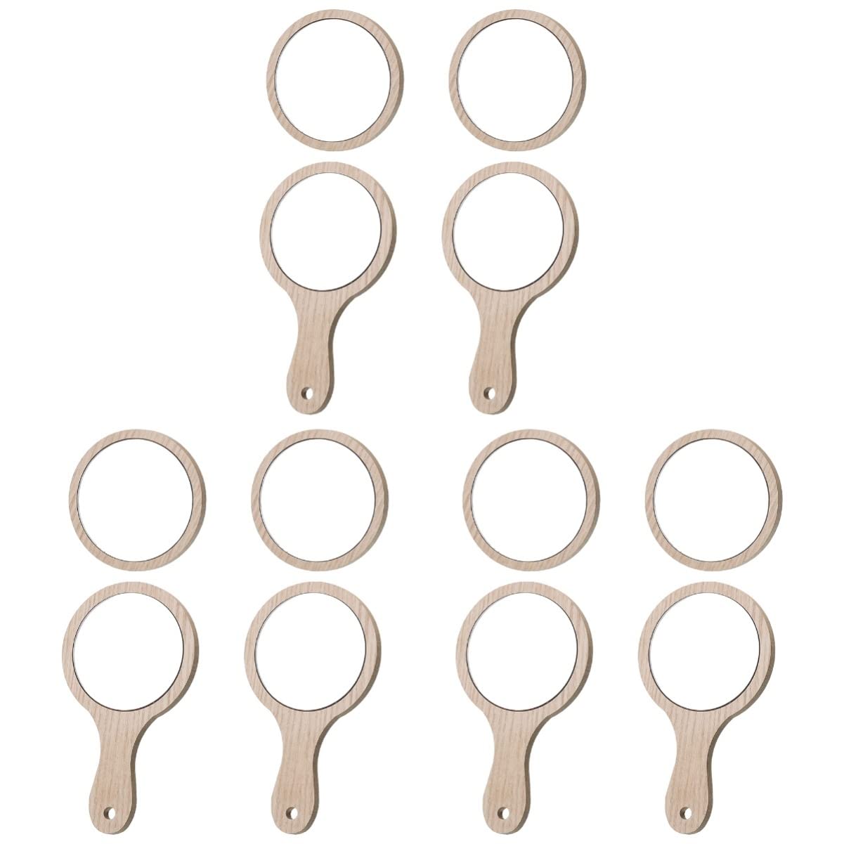 FRCOLOR 12pezzi Specchietti Da Trucco Portatili Di Specchi Tascabili Bifacciali Per Viaggi e Uso Quotidiano Design Elegante e Funzionale Per Ragazze e Professionisti Del Makeup