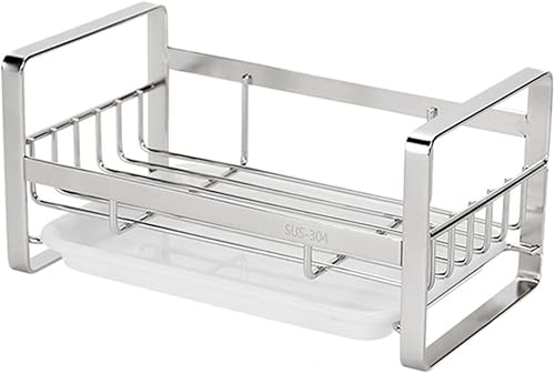 Soporte de esponja para fregadero, cesta de fregadero de cocina, estante de almacenamiento de cocina, estante de almacenamiento de cocina, soporte