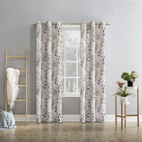 No. 918 Amelie Botanical Print Energy Saving Grommet Curtain Panel, 48" x 84", Blush by No. 918 - Image 4