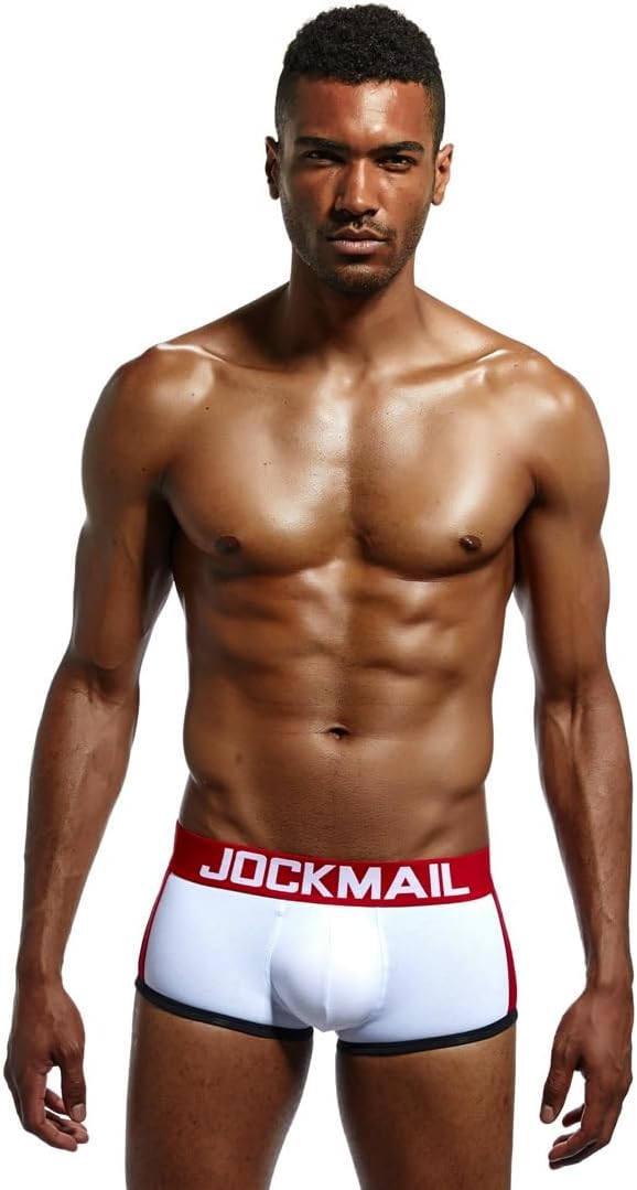JOCKMAIL Men's Boxer Briefs Cotton Stretch Underwear Mens Padded Boxers Removable Front Cup Bulge Enhancing Underwear - Image 2