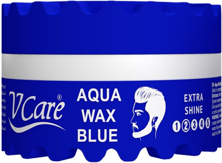 VCare Aqua Hair Wax Blue - ''Extra Shine and Glamour with Every Use, Non Greasy'' 150ml