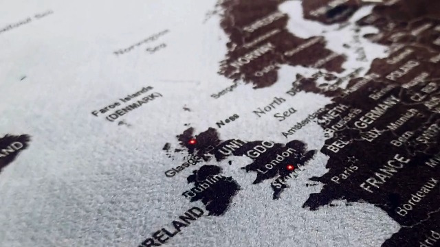Amazon.com : XXL World Map 51 x 28 inches in 'Residual Gray