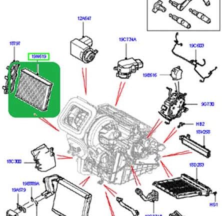 Miniatura 2 de LAND ROVER FILTRO DE POLEN FILTRO CABINA FILTRO LR2 RANGE ROVER EVOQUE 12-18 DISCOVERY SPORT 15-19 NUEVO LR056138