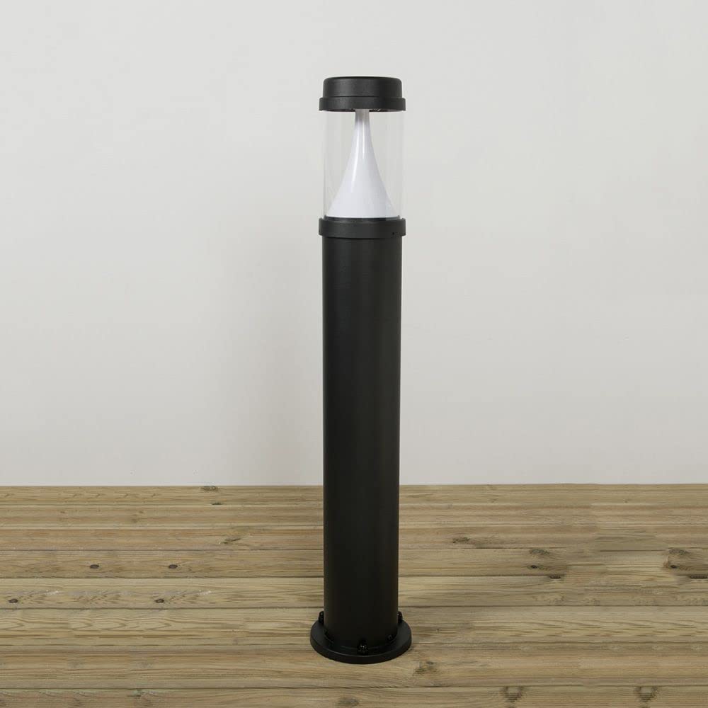 Ledbrite Black Led Bollard Garden Lamp Cct 1000Mm 20W Ip65 Modern Outdoor Pathway Lighting