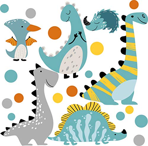 greenluup Graz Design - Adhesivo decorativo para pared, diseño de dinosaurios Cover