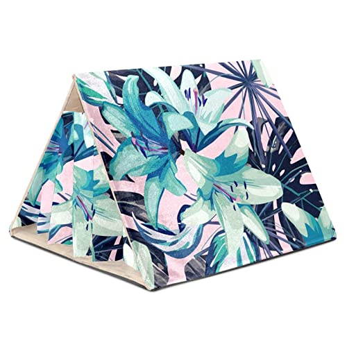Guinea Pig House Bed, Rabbit Large Hideout, Small Animals Nest Hamster Cage Habitats Tropical Flower Pattern #TOP10