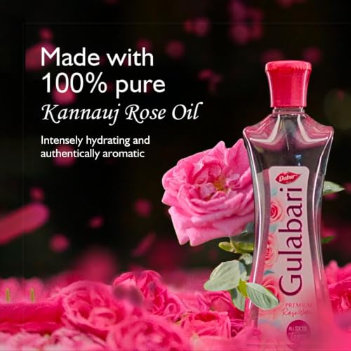 Image of Dabur Gulabari Premium Rose Water with No Paraben for Cleansing and Toning, 120 ml