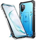 Galaxy Note 10 Plus Rugged Case with Kickstand, Poetic Heavy Duty Military Grade Full Body Cover, Without Built-in-Screen Protector, Revolution, for Samsung Galaxy Note 10+ Plus 5G, Blue
