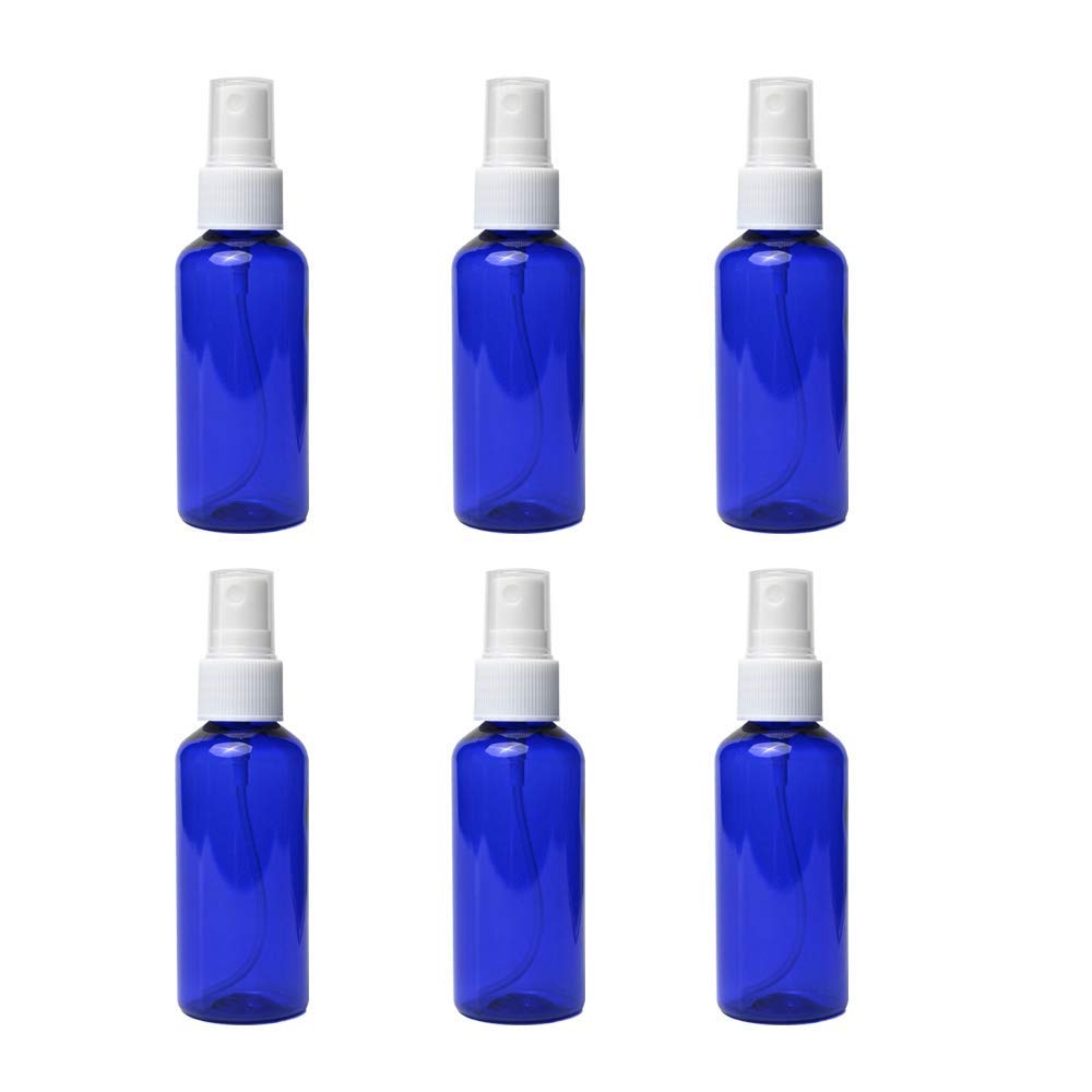 Morkka Small Spray Bottle 6PCS Spray Bottles 50ml Small Blue Empty Bottles Plastic Mist Spray Bottle For DIY Home PlantsAromatherapy Beauty Care