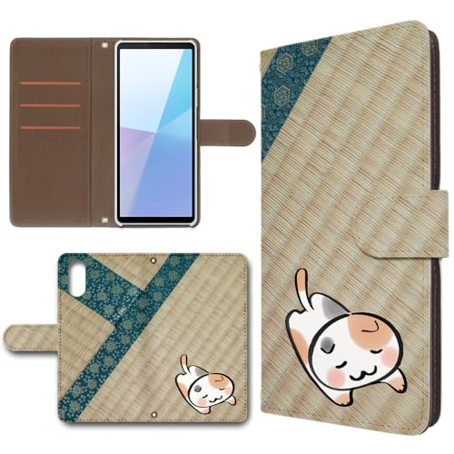 Xperia 10 VI SO-52E / SOG14 / A402SO �݊� �P�[�X �蒠�^ �X�}�z�P�[�X ���U�[�� �J�o�[ �J���������� ��ƃl�R [�f�U�C��A] �G�N�X�y���A10 �}�[�N�V�b�N�X 106 �g�����h�Q�[�g dc-1826