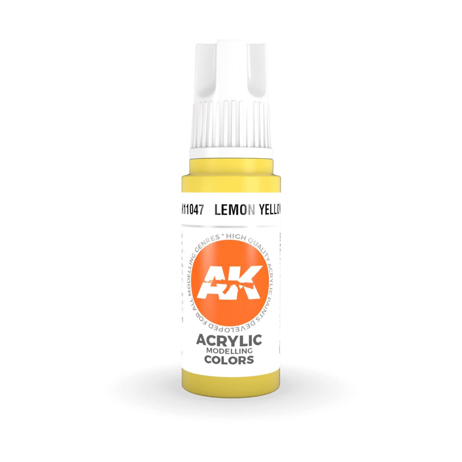AK Interactive 11047 Lemon Yellow 17ml 3rd Gen. Acrylic Model Paint