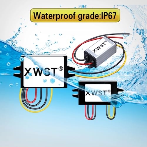 Convertidor de CC 12V a 5V de alta eficiencia con módulo reductor ABS 8