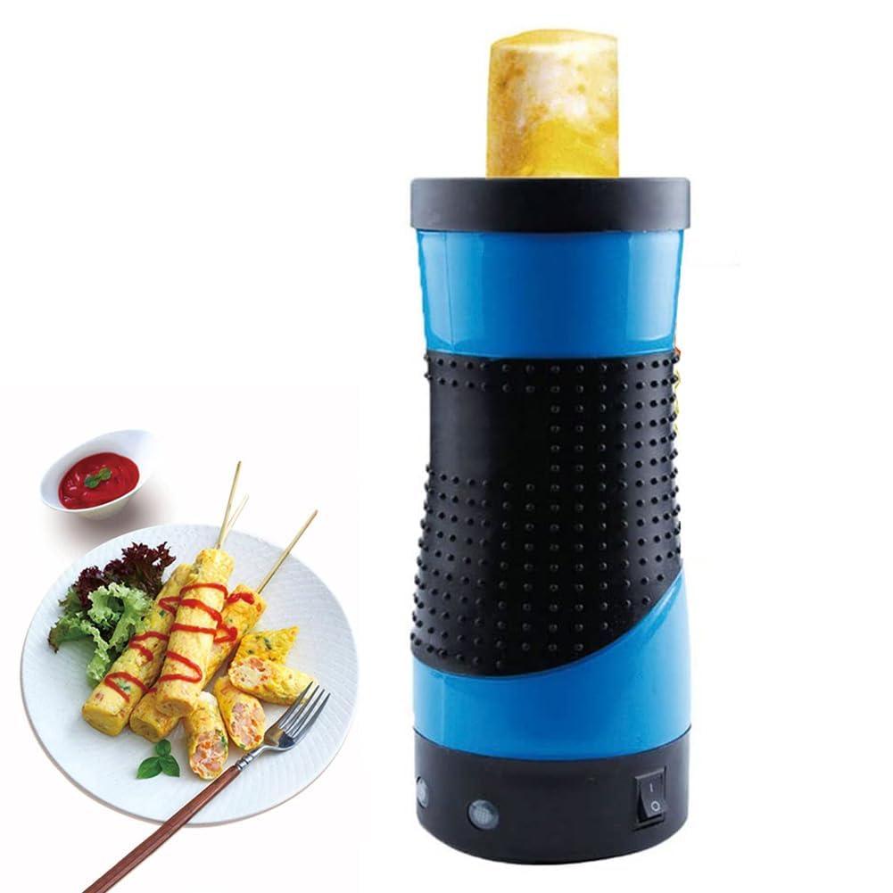 Generico Macchina elettrica per involtini Primavera, Macchina Automatica per la Colazione per Cucinare Hot Dog e Salsicce in Modo Facile e Veloce (Arancione)