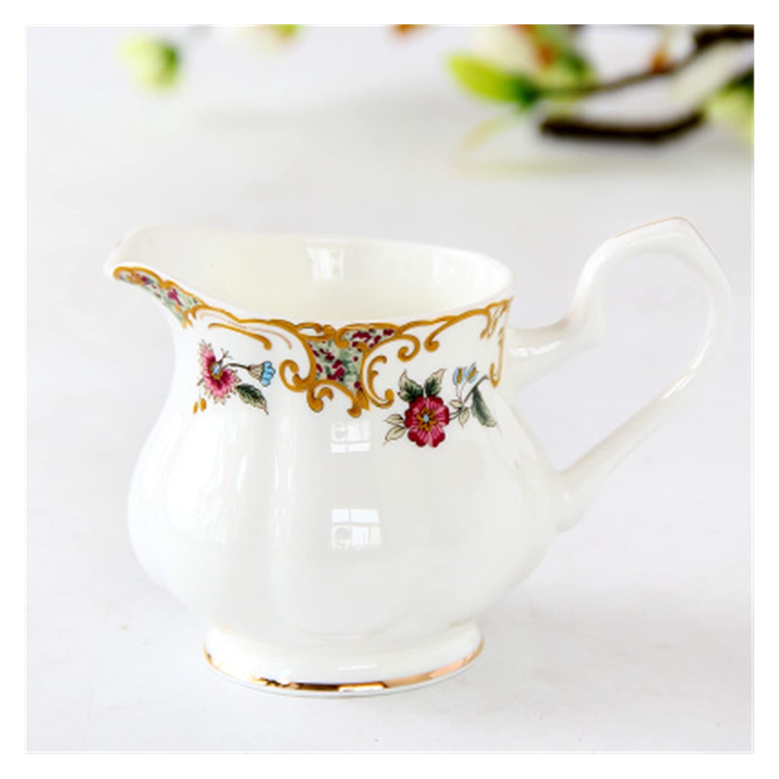 Service à café en Porcelaine, pichet à Lait, pichet à thé en céramique pour la Maison (Fuji 270ml)
