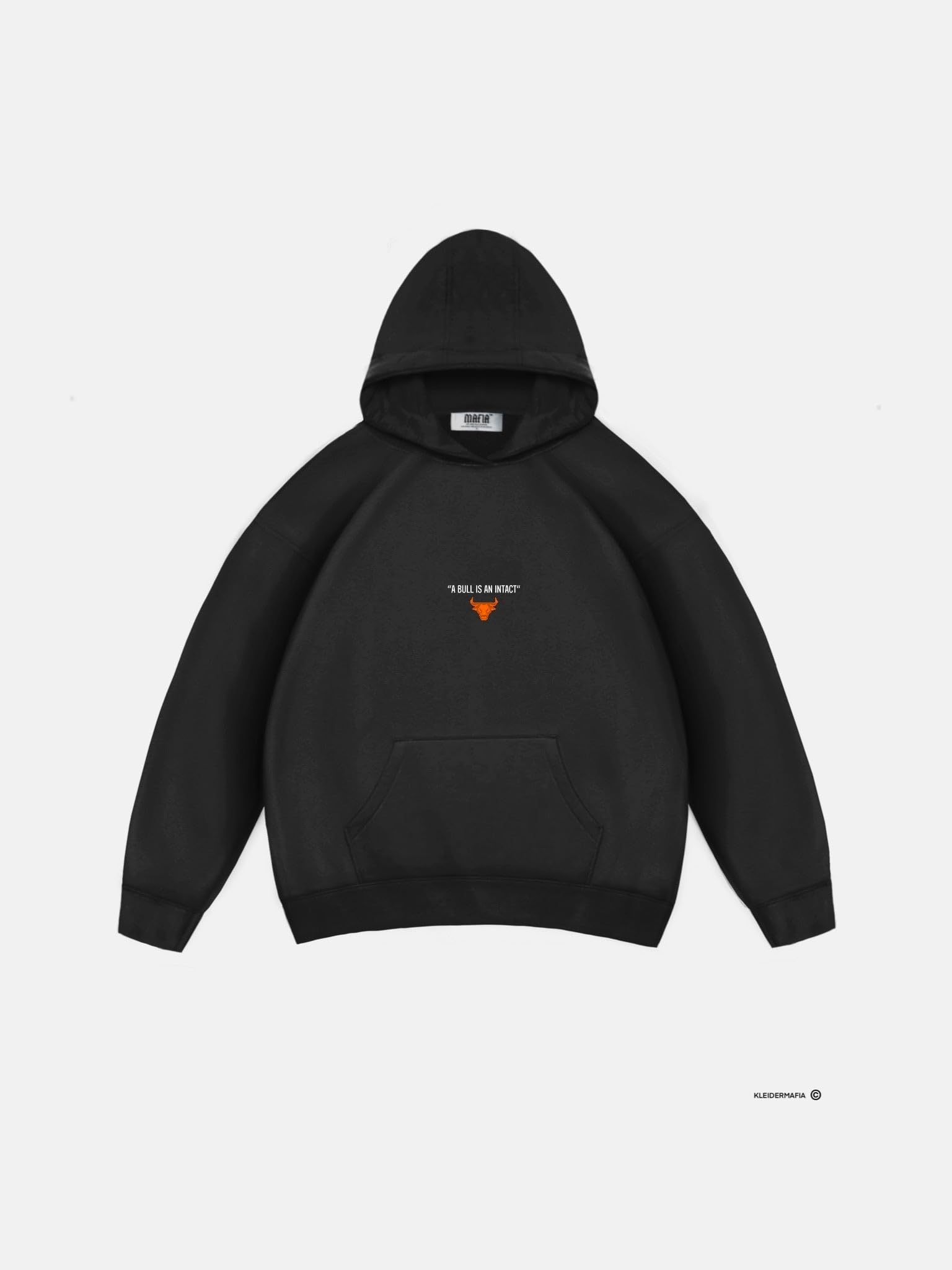 Oversize Bull Hoodie - Black
