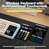 Teclado mecánico inalámbrico gamer Aula L99 cremoso con pantalla táctil inteligente | Tri-modo intercambiable en caliente personalizable, retroiluminación RGB, keycaps PBT, montaje gasket con sonido cremoso para oficina PC, 84 teclas 8