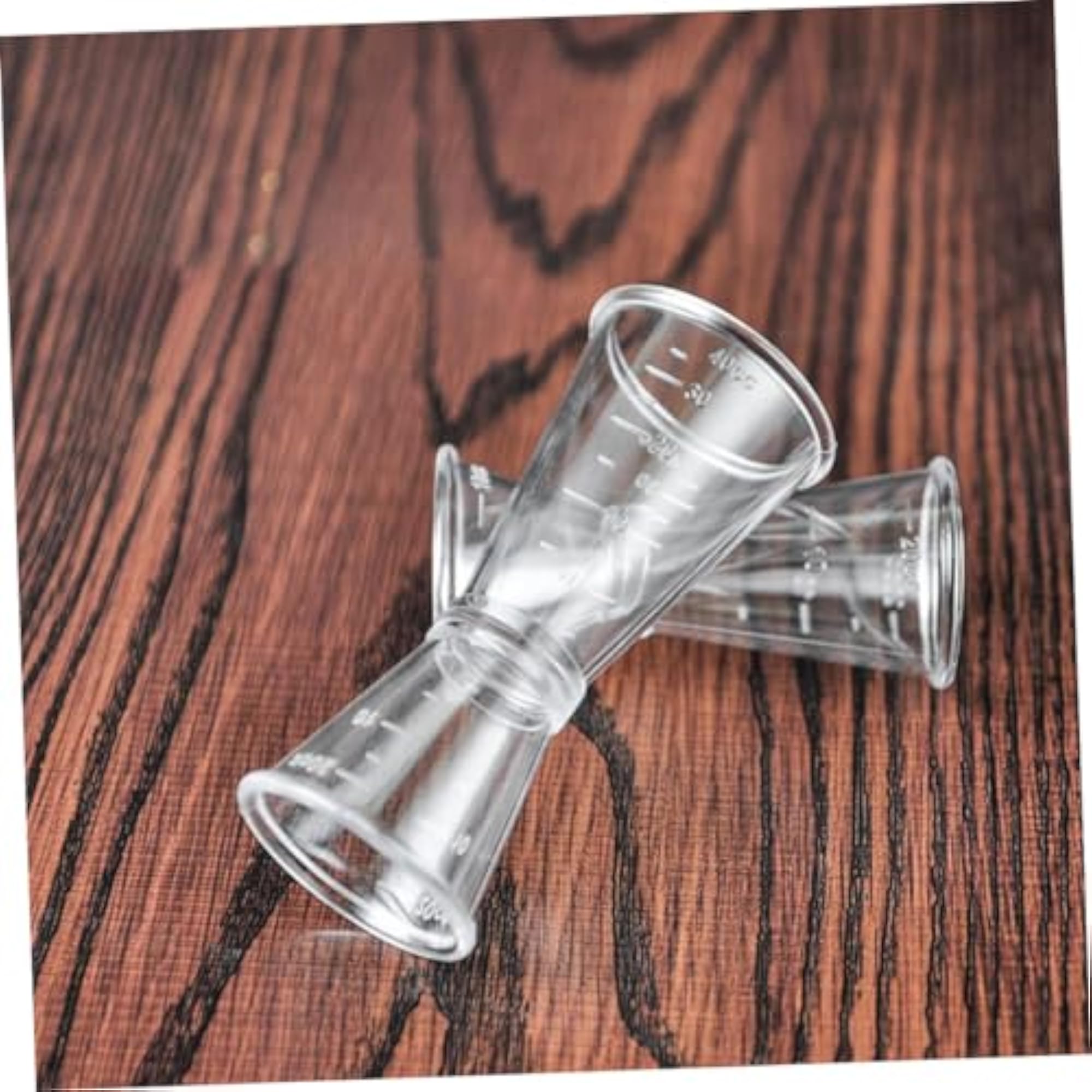3pcs Double-Sided Plastic Measuring Cup Cocktail Jigger Set