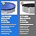 Winter Pool Cover 18 ft Round for Above Ground | Extra Thick & Durable Above-Ground Pool Cover | Sapphire Series of Premium Cold- and UV-Resistant Pool Cover | by Yankee Pool Pillow