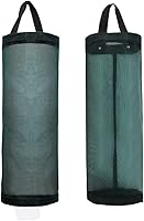 Vista 14 de TOGETRUE Soporte para bolsas de plástico, soporte para bolsa de comestibles, dispensador de bolsa de almacenamiento colgante de malla