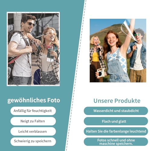 ALONK 50 Stück Laminierfolien, A6 Kaltlaminierfolie Ultraschallbilder mit Selbstklebefunktion und ohne Gerät für Visitenkarten Fotos Ausweise Speisekarten (16 X11cm)