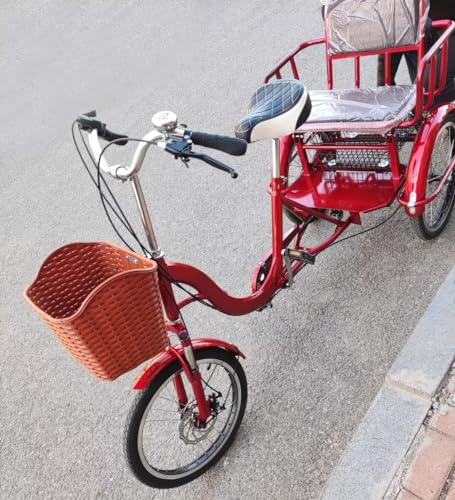 Triciclo para Adultos y Mayores, 3 Ruedas, Rojo 20" miniatura 1