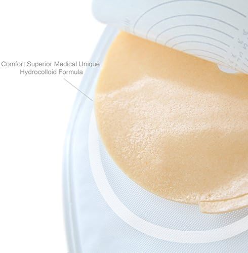 Miniatura 5 de Suministros de colostomía para ostomía de XHIVAR Premium Medicals Bolsa drenable, bolsas de colostomía de una pieza cortadas para adaptarse a
