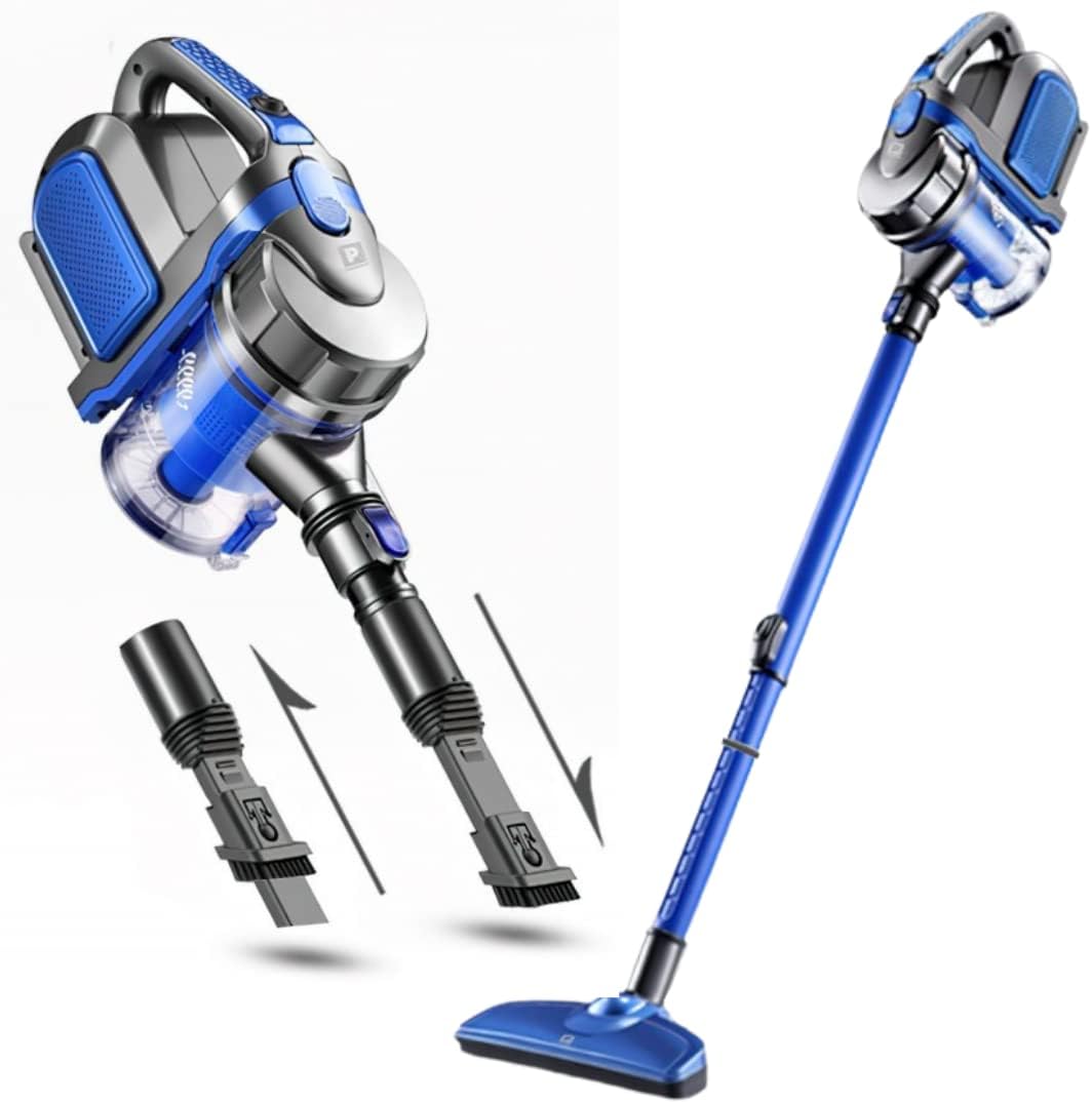 Powermat PAZ - Aspirador escoba sin bolsa 2 en 1 con mango telescópico desmontable (900 W)