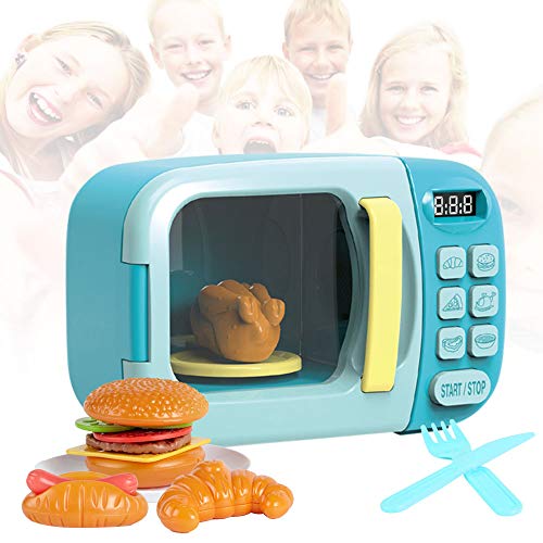 Microwave Kitchen Play Set - Kids, Children, Toddlers Pretend Play Set with Fake