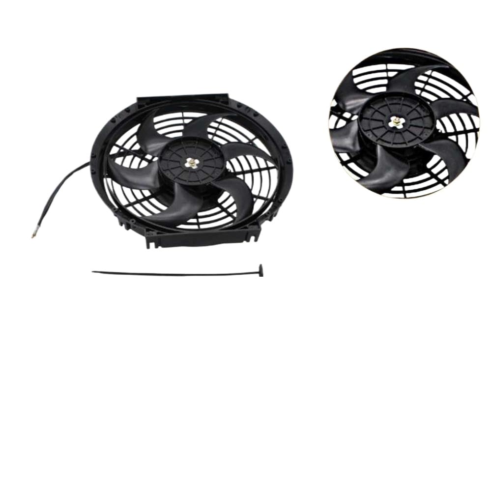 Radiator Cooling Fan 800 CFM 12V 80W with Mounting Kit Compatible with Automotive Radiators