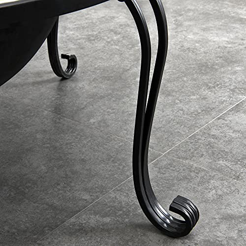 Firstime & Co. Brown Artemis Fire Pit With Screen Lid, Wood Burning Fire Pit For Garden, Backyard, Patio, Mosaic Tiles, 31.5 X 31.5 X 22.25 Inches #TOP5