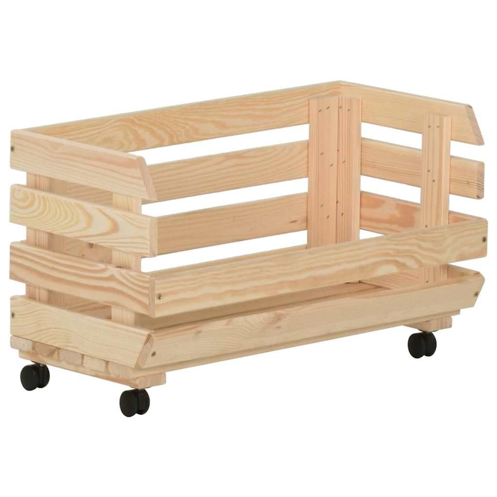 Carrello da cucina in legno di pino massiccio, 37 x 30 x 80 cm, con ruote, carrello rustico, versatile per cucina, sala da pranzo e soggiorno, ideale come carrello da portata e conservazione