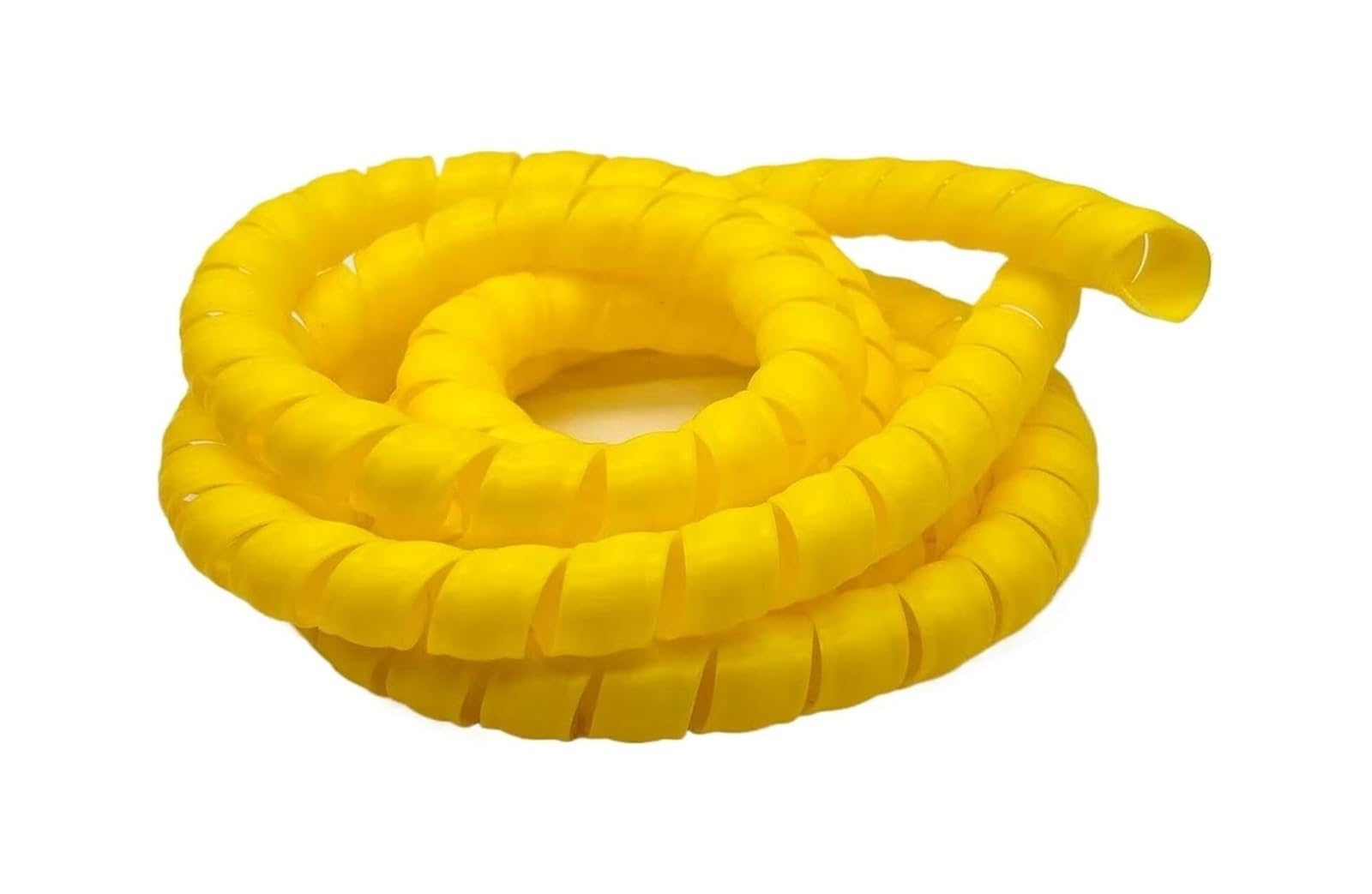 Guaina for cavo flessibile da 1 metro | Realizzata in polipropilene Protezione avvolgente a spirale for casa e ufficio(Yellow,ID 50mm)