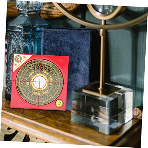 Brújula decorativa estilo retro Feng Shui portátil miniatura 5