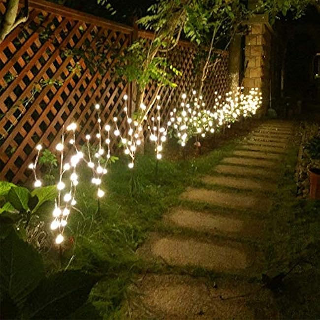 Vanthylit Set of 2 3PK 30 Brown Lighted Twig Stakes 120 Warm White Pathway Light for Outdoor and Indoor (Vase Excluded)