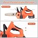 Rowce Akku-Kettensäge 21V, Handkettensäge 2 x 4000mAh Akku, Kettensäge Bürstenlose mit automatischer Öler, Astsäge für Gartenscheren & Holzschneidenz
