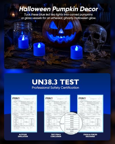 Homemory 12Pack 400+Hour Remote Control Flameless Candles, 2/4/6/8H Timer Led Votive Candles, Battery Operated Tea Lights for Wedding Table Centerpiece, Holidays, Halloween Pumpkins, Christmas Decor