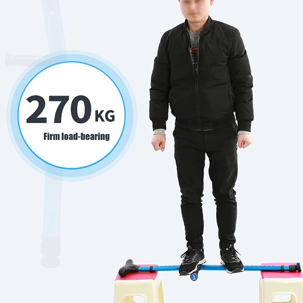 Aluminiowe kule pod pachami, niebieskie, lekkie, regulowane kule dla dorosłych, wzrost użytkownika od 150 cm do 190 cm, dla osób starszych niepełnosprawnych i niepełnosprawnych fizycznie, 2 sztuki