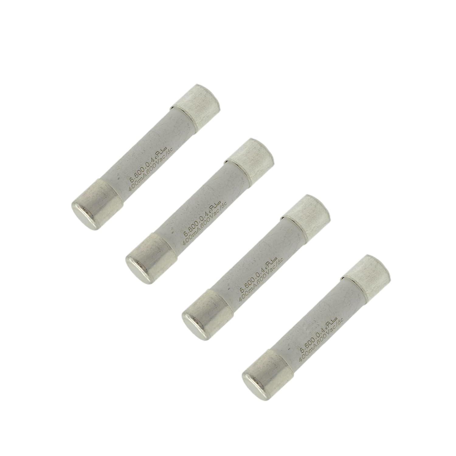 LESHOW 4 Pcs 600V Ceramic Fast Fuses for Multimeters - 6x32 mm 400mA Ceramic Fuse