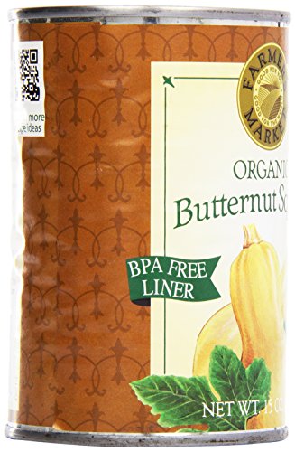Farmer's Market Foods, Organic Canned Butternut Squash Puree, 15 Oz #TOP5